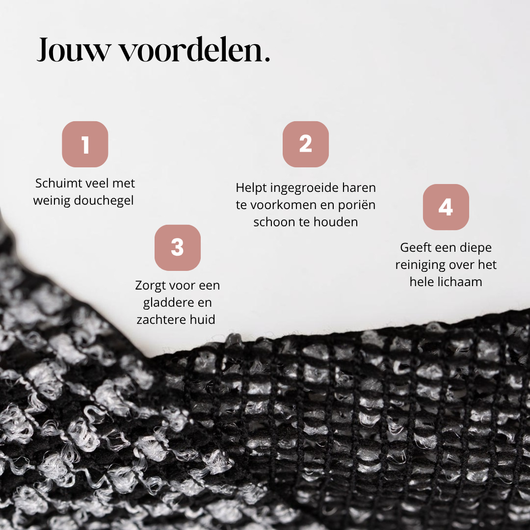 Exfoliërende handdoek